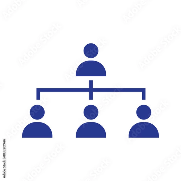 Fototapeta organization chart icon