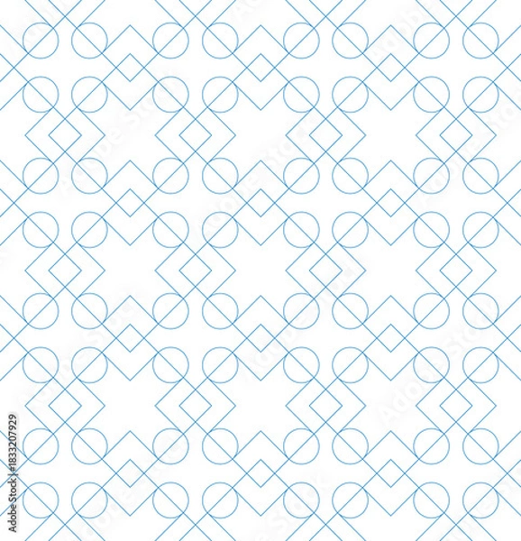 Obraz Illustrator seamless image, geometric pattern, royalty-free background