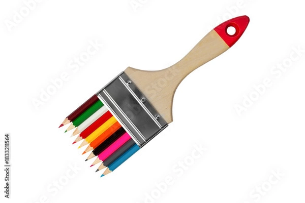 Obraz Abstract paint brush