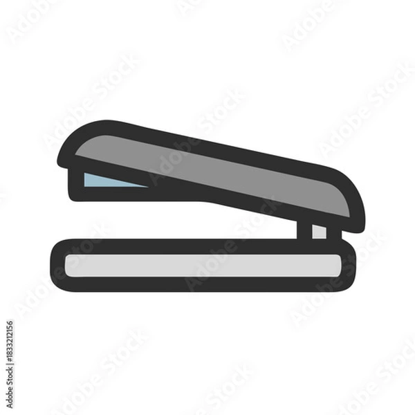 Fototapeta stapler isolated on white