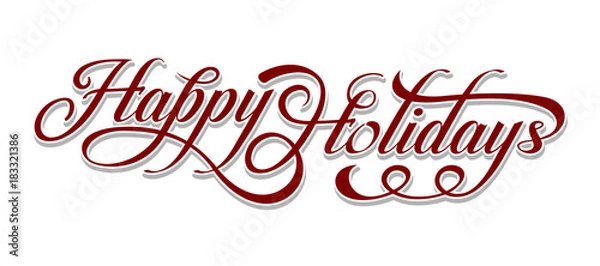 Obraz Happy Holidays text