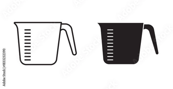 Obraz Measuring cup icon