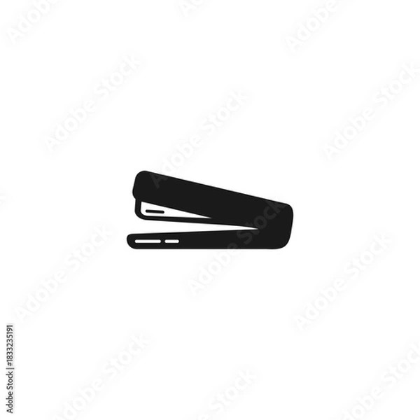 Fototapeta Simple illustration of stapler vector icon isolated on white background