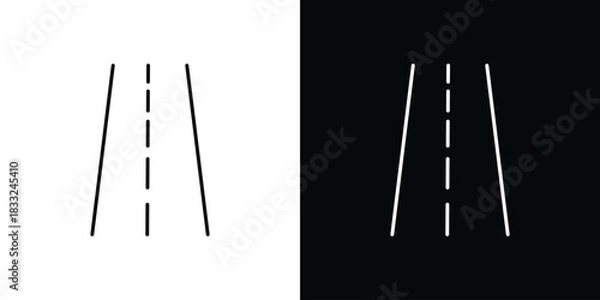 Obraz Road icons vector template, EPS 10 for design