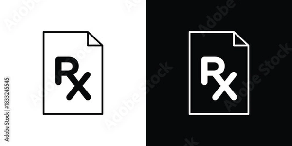 Obraz RX icons vector template, EPS 10 for design