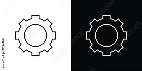 Obraz Settings icons vector template, EPS 10 for design