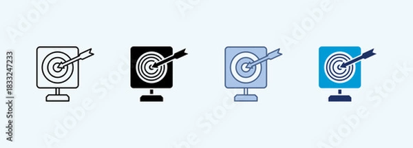 Fototapeta objective multiple style icon