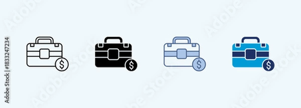 Fototapeta business multiple style icon