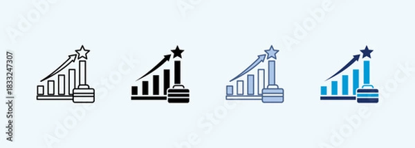 Fototapeta career multiple style icon