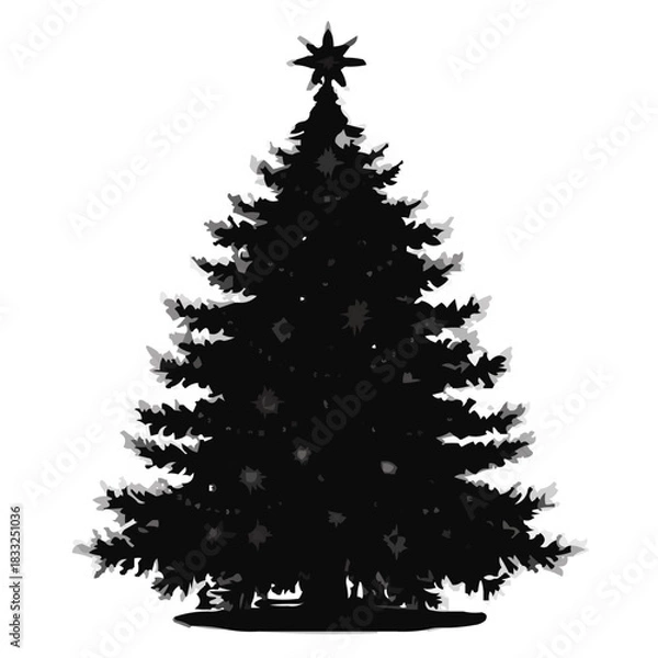 Fototapeta christmas tree vector