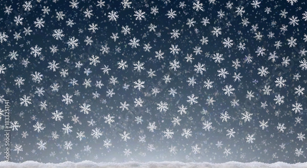 Obraz winter snow background