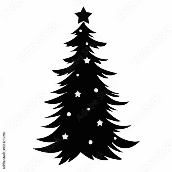Obraz christmas tree vector