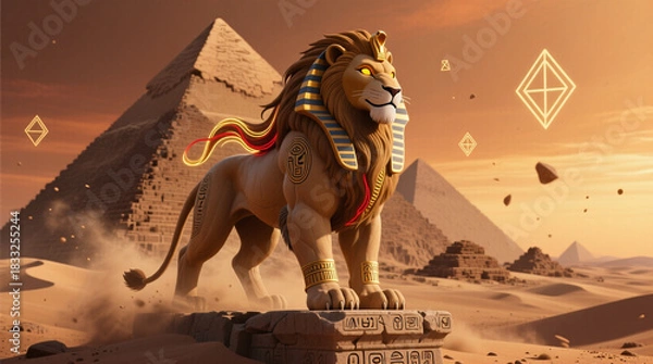 Fototapeta mythical Sphinx creature