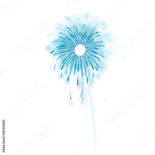 Obraz Blue glittery firework