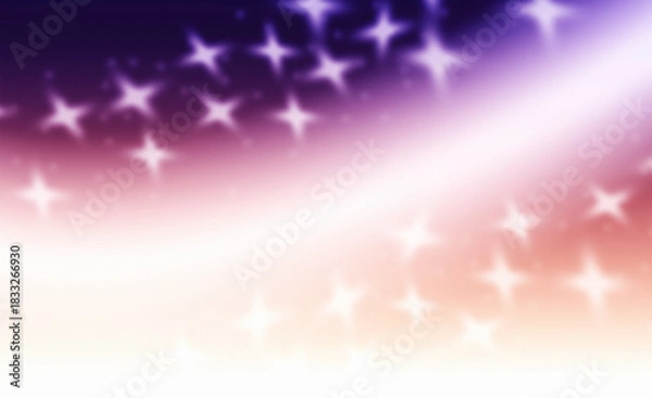 Fototapeta Soft glowing star pattern pastel gradient background