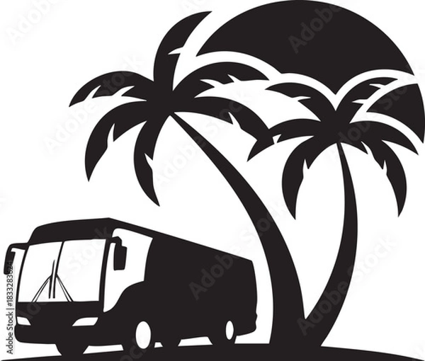 Fototapeta palm tree on a beach