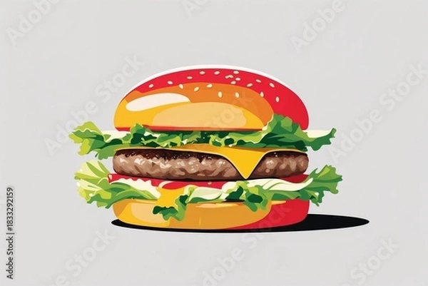 Obraz Juicy Cheeseburger