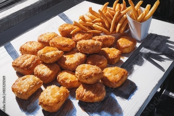 Obraz Crispy Chicken Nuggets