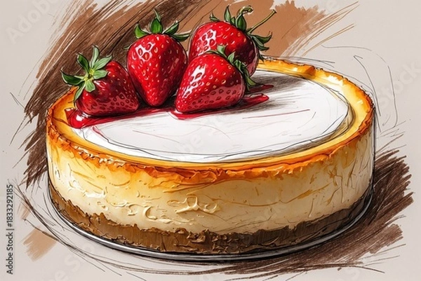 Obraz Painted Cheesecake