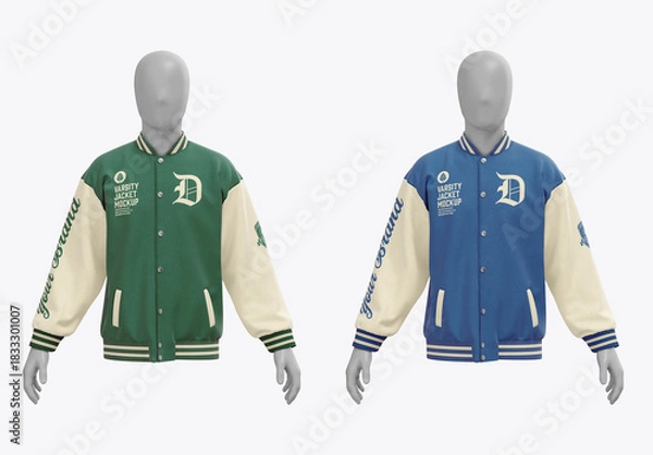 Obraz Varsity Jacket Mockup