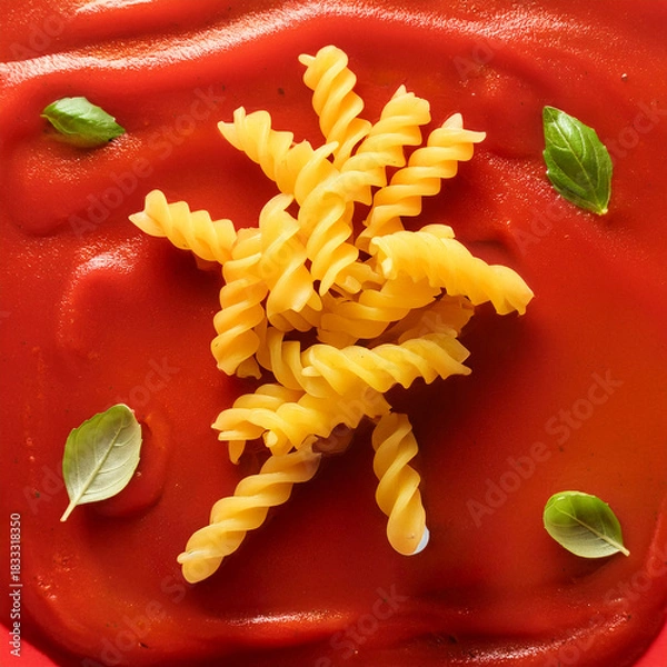 Obraz pasta and tomato