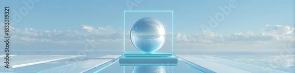 Obraz abstract sphere futuristic