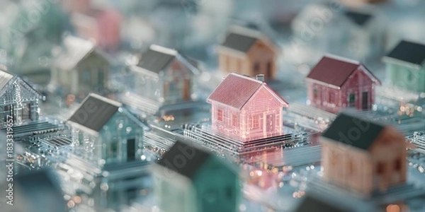 Obraz Bitcoin transactions real estate