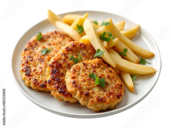 Obraz Chicken cutlets isolated