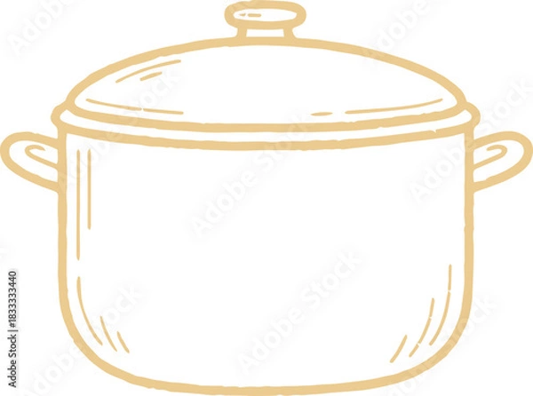 Obraz Cooking Pot Outline