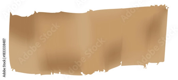 Obraz Torn brown paper banner background
