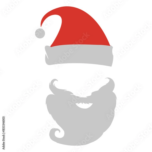 Obraz Santa claus hat and beard
