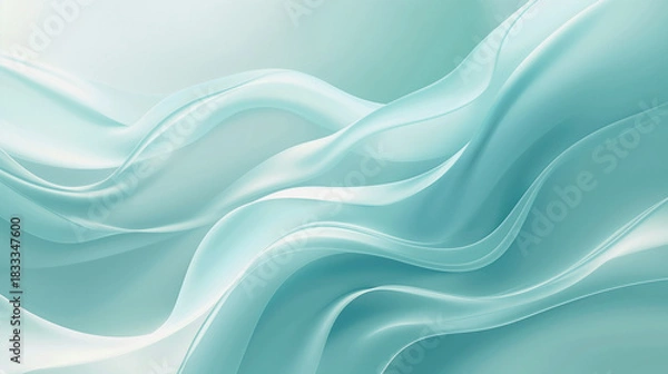 Obraz Elegant Blue Fluid Gradient Wave Background