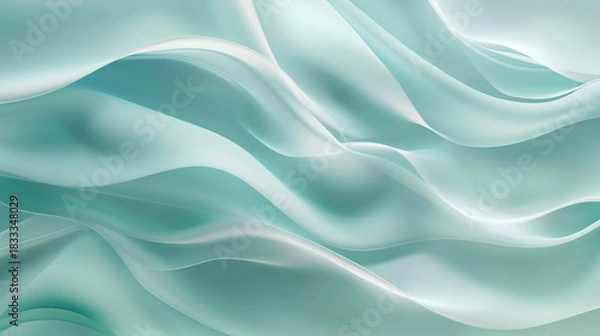 Obraz Clean Blue Minimal Abstract Wave Background