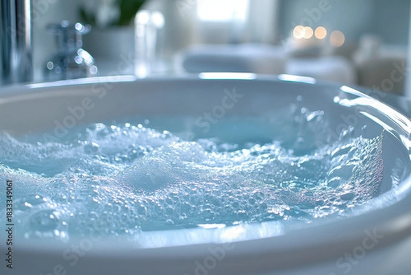 Obraz Bathtub filled with water.