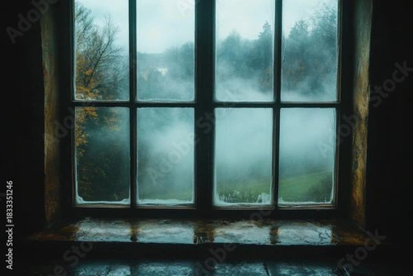 Obraz Foggy window.