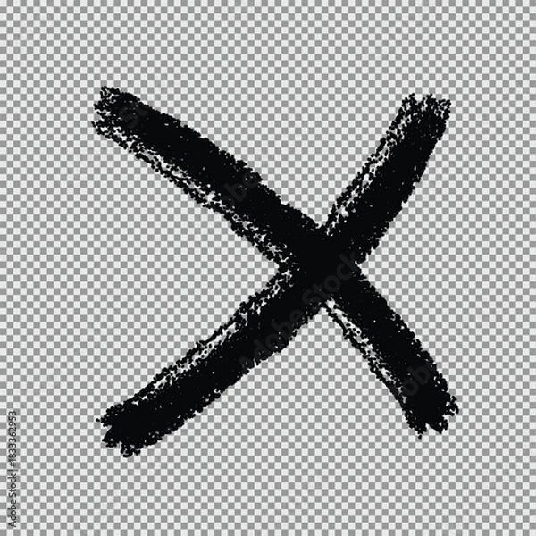 Fototapeta hand-drawn arrow marker isolated.hand-drawn brush stroke arrows on transparent background