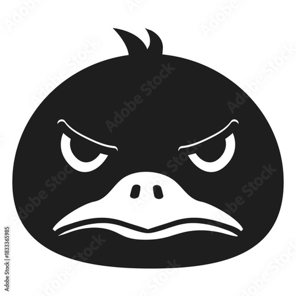 Obraz Duck angry muzzle head stroke