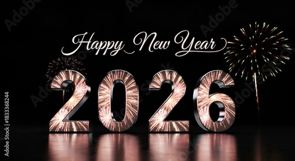 Obraz New year background 2026 wallpaper 