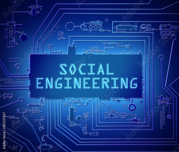 Obraz Social engineering concept.