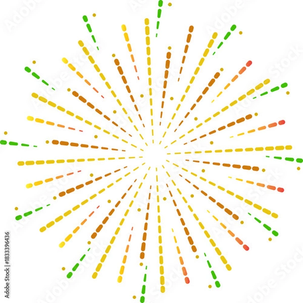 Obraz Colorful Firework Spark Explosion Vector