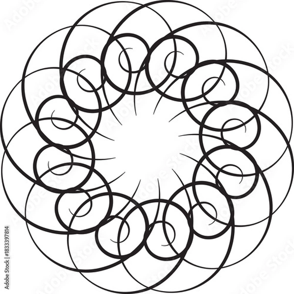 Obraz Geometric Decorative Patterns for New Year and Ramadan – Vector Design