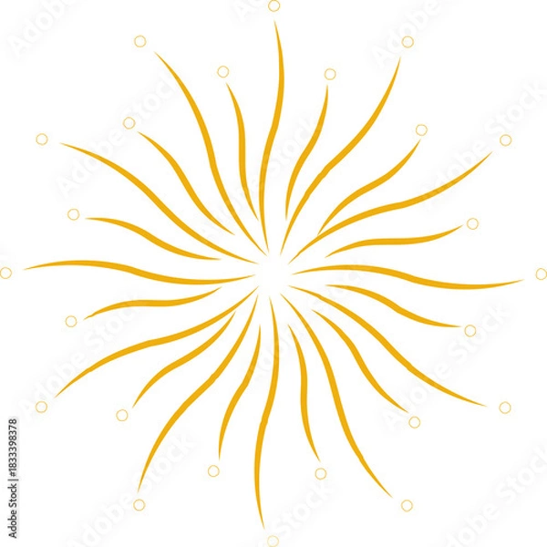 Obraz Clean Firework Spark Lines