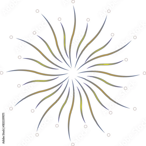 Obraz Minimal Geometric Firework