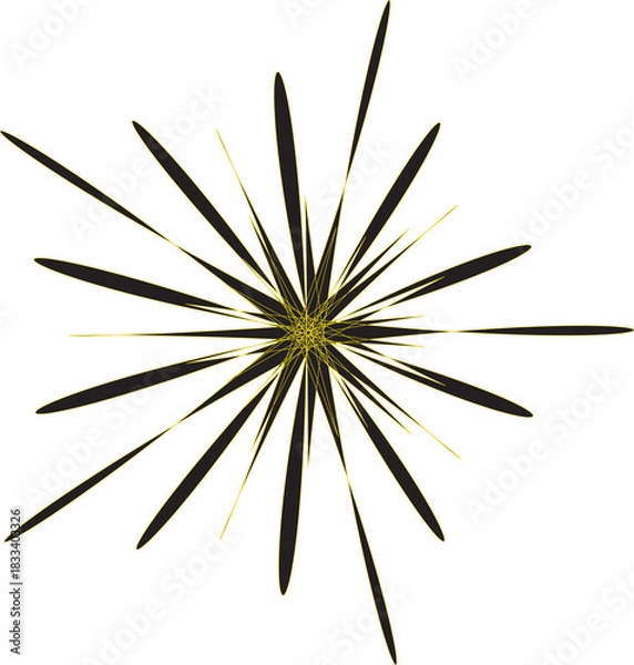 Obraz Simple Star-Shaped Firework Burst