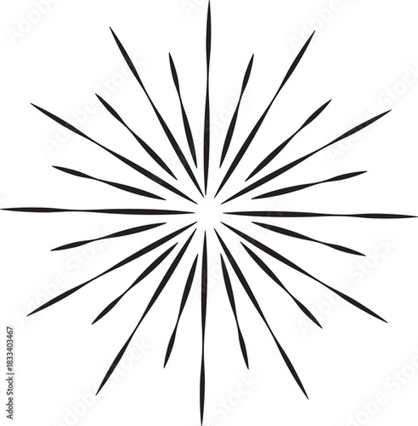 Obraz Minimal Geometric Firework