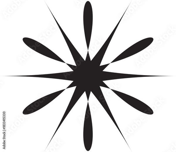 Obraz Bold Star Icons  – Modern Vector Set