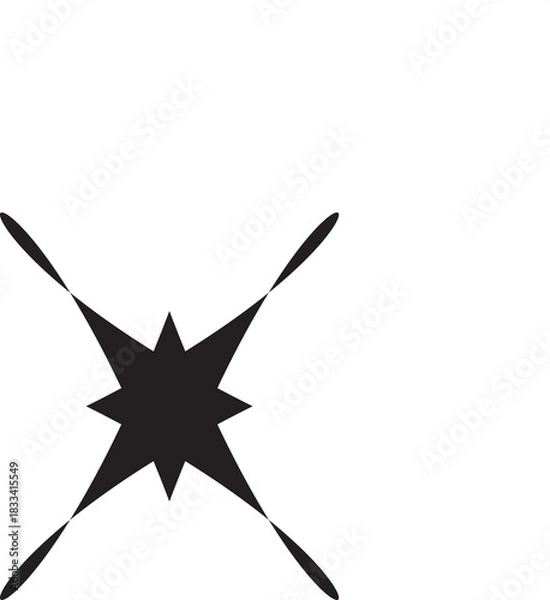 Obraz Bright Decorative Stars Vector