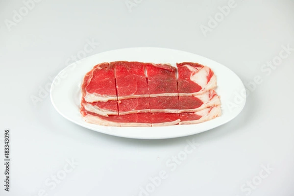 Obraz slide raw meat