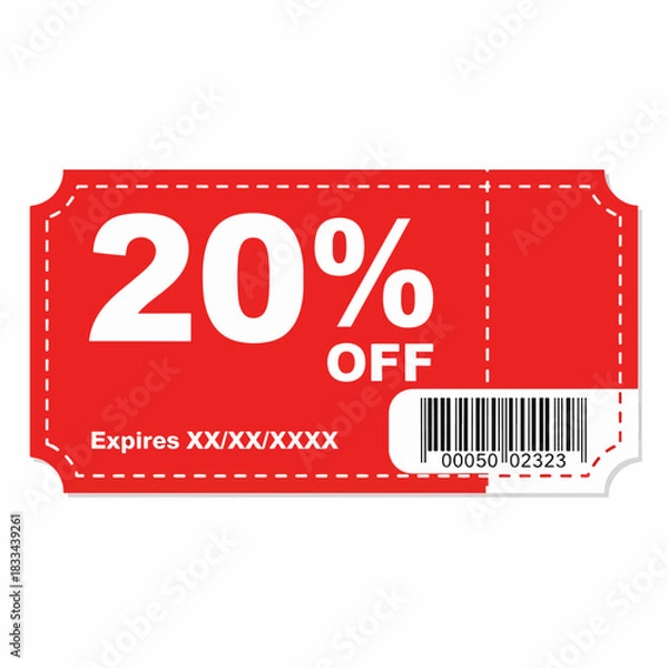 Obraz Red Ticket sale