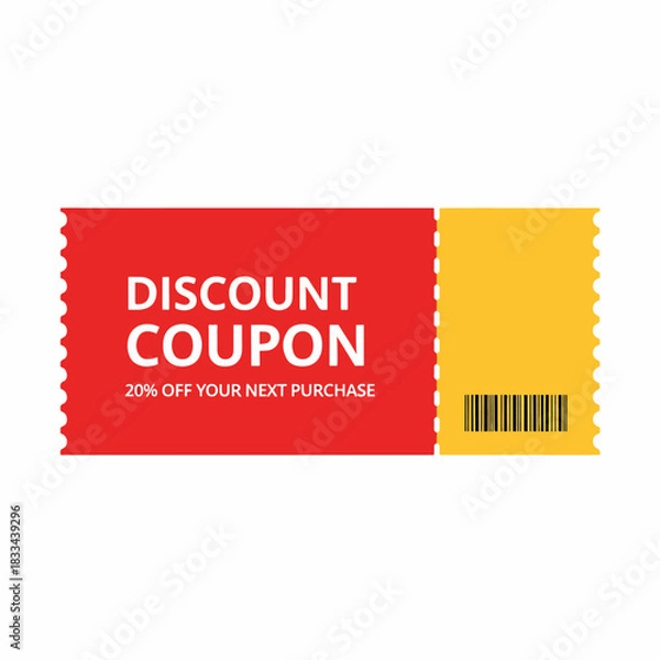 Obraz admit one ticket isolated